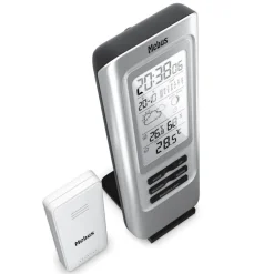 Mebus Funk Wetterstation silberfarbig