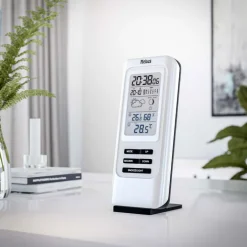 Mebus Funk Wetterstation silberfarbig