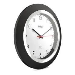 Mebus Funk-Wanduhr 25 cm schwarz