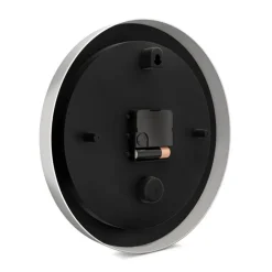 Mebus Funk-Wanduhr 25 cm silberfarbig/schwarz