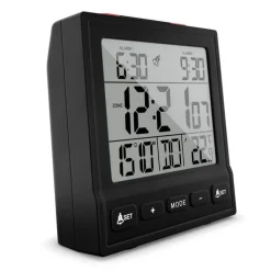 Mebus Funkwecker schwarz