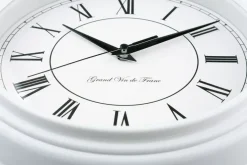 Mebus Quarz-Wanduhr 25 cm weiß