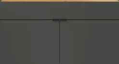 Mehrzweckschrank DAVID 110 x 57 cm Graphit/Braun