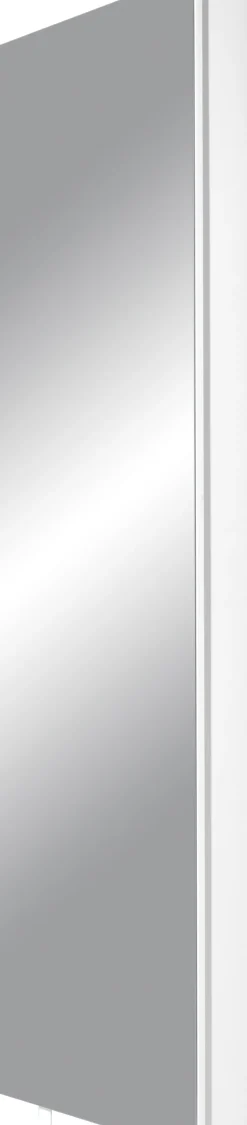 Mehrzweckschrank drehbar 50 x 195 cm Spiegelfront/weiß