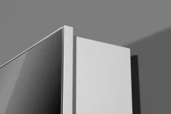 Mehrzweckschrank drehbar 50 x 195 cm Spiegelfront/weiß