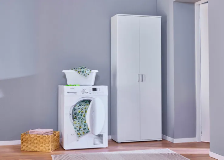 Mehrzweckschrank PEPE 70x189x34 cm Weiß