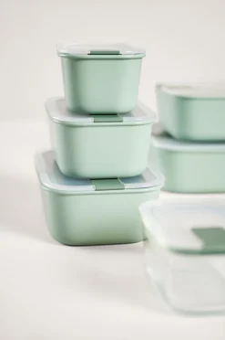 MEPAL Frischhaltedosen-Set EASYCLIP 3-teilig Nordic White Kunststoff