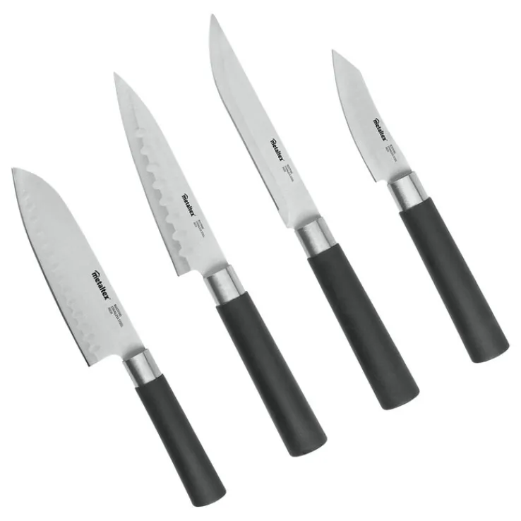 metaltex Messer Set ASIA 4-teilig Edelstahl
