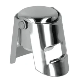 metaltex Sektflaschenverschluss chromfarbig