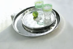 metaltex Tablett Ø 40 cm silberfarbig