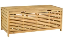 MICA DECORATIONS Aufbewahrungstruhe GLENWOOD braun