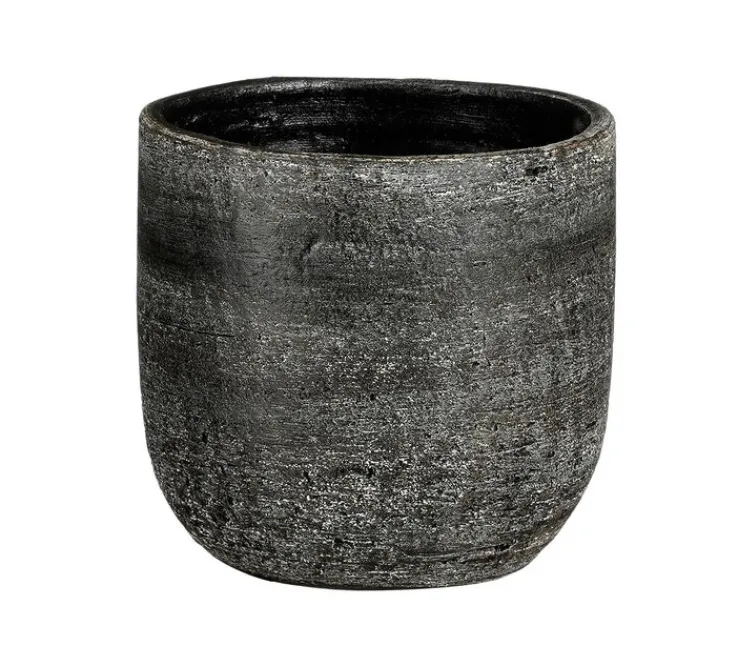 MICA DECORATIONS Übertopf RAVENNA 14 cm grau