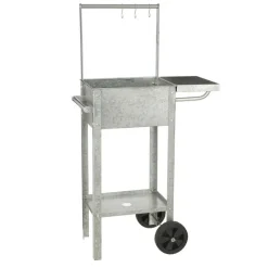 MICA DECORATIONS Pflanztisch KEN 127 cm grau