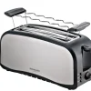 MICHELINO Toaster 4-Scheiben schwarz/ silberfarbig