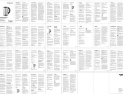 MICHELINO Wasserkocher 1700 ml silberfarbig/ schwarz