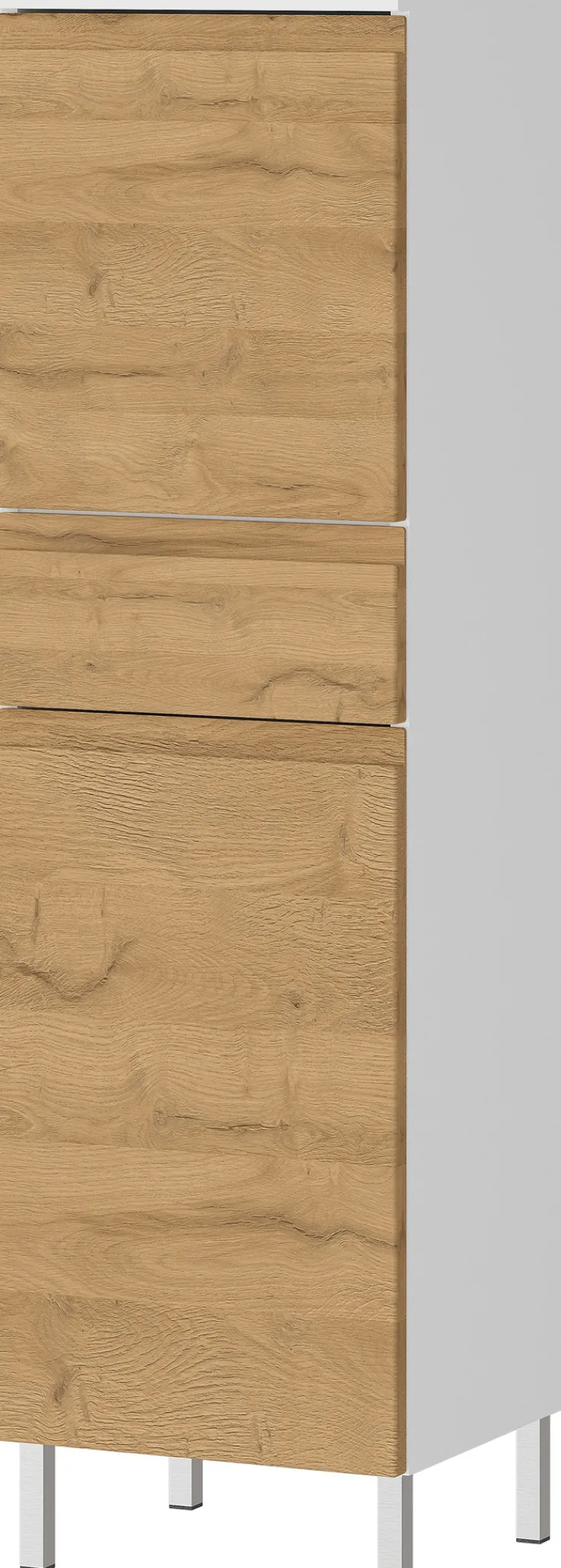 Midischrank SOPHIE 34x120x34 weiß/Grandson-Eiche Nb.