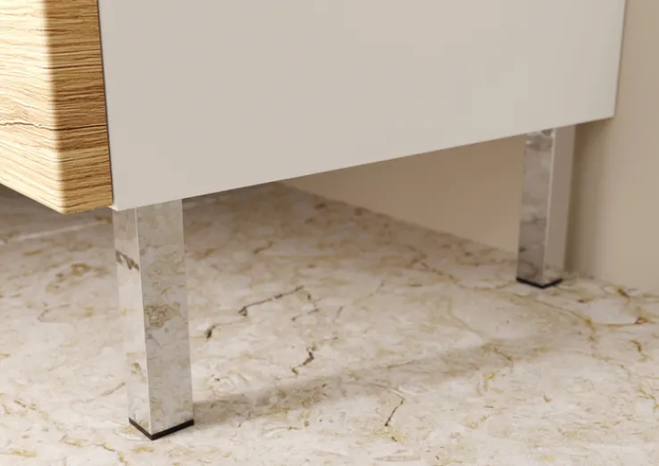 Midischrank SOPHIE 34x120x34 weiß/Grandson-Eiche Nb.