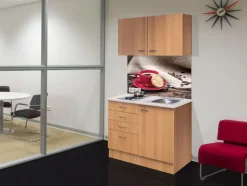 QUARTIER Miniküche Nano 100 cm Buche Nachbildung