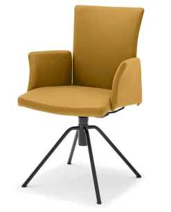 Musterring Armlehnstuhl HELMOND MOOVER gelb/ schwarz