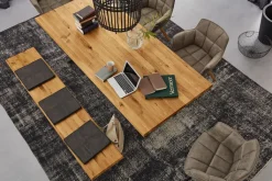 Musterring Esstisch TAMINA 200 x 100 cm schwarz /Eiche massiv