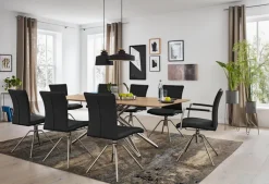 Musterring Esszimmerstuhl HELMOND 2er Set toledo nero