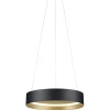 Musterring LED Pendelleuchte 50 cm MR LOOP schwarz-goldfarbig