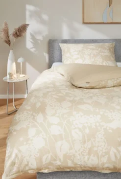 Musterring Satin-Bettwäsche MR-BLOOM 135 x 200 cm sand