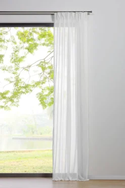 my deco Schlaufenvorhang PURE 135 x 300 cm weiss