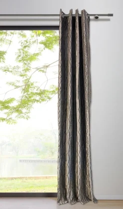 my deco Ösenschal STREAM 135 x 300 cm taupe