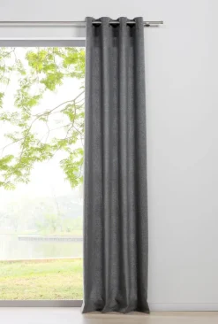 my deco Ösenvorhang CHALET 135 x 300 cm grau