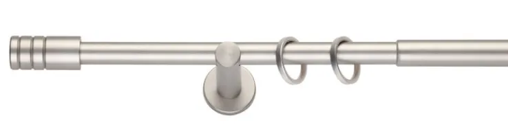 my deco Teleskopgarnitur RILLCUBE 160-280 cm silberfarbig