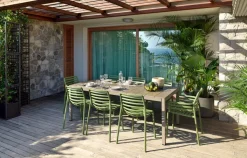 NARDI Stapelstuhl Garten DOGA AL 2er Set agave