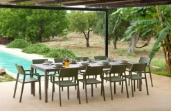 NARDI Stapelstuhl Garten TRILL AL 2er Set agave