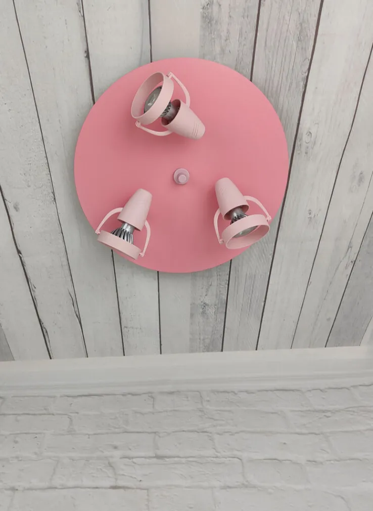niermann STAND BY niermann Retrofit Kinderlampe Decke 3 Spots STRAHLER pastellrose