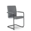 Nowy Styl Besucherstuhl RUMBA grau/ schwarz