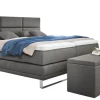 Ole Gunderson Boxspringbett JUWEL XXL EL 180 x 200 cm dunkelgrau