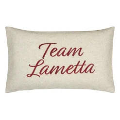 pad Kissenhülle TEAM LAMETTA 30 x 50 cm weiß/rot