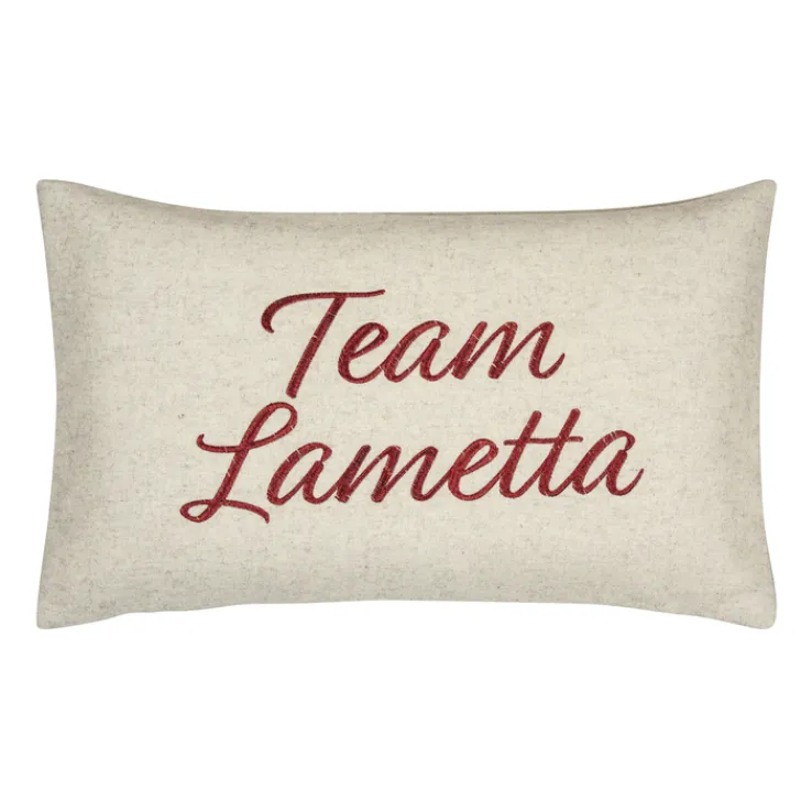 pad Kissenhülle TEAM LAMETTA 30 x 50 cm weiß/rot