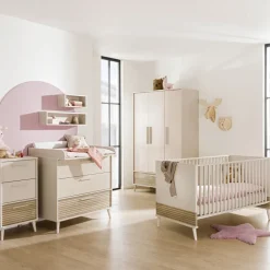 PAIDI Babybett EEFJE 70 x 140 cm beige/ braun