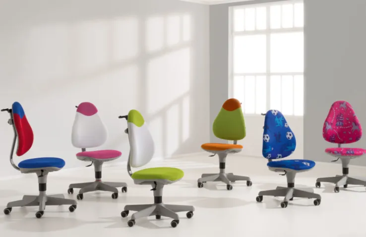 PAIDI Drehstuhl PEPE Pink/Motiv Einhorn