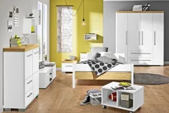 Kinder PAIDI Kinder-Drehtürenschrank KIRA 206 x 176 x 56 cm Kreideweiß/Abs.Nebraska