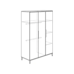 Kinder PAIDI Kinder-Drehtürenschrank ARI beige