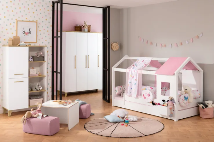 Kinder PAIDI Spielbett TINY HOUSE weiß