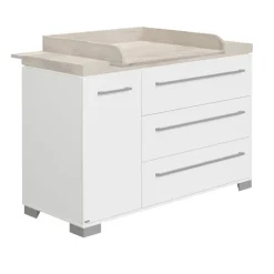 PAIDI Wickelkommode KIRA Kreideweiß/ Eiche-Nautik