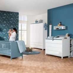 PAIDI Wickelkommode OLLI weiß/ blau