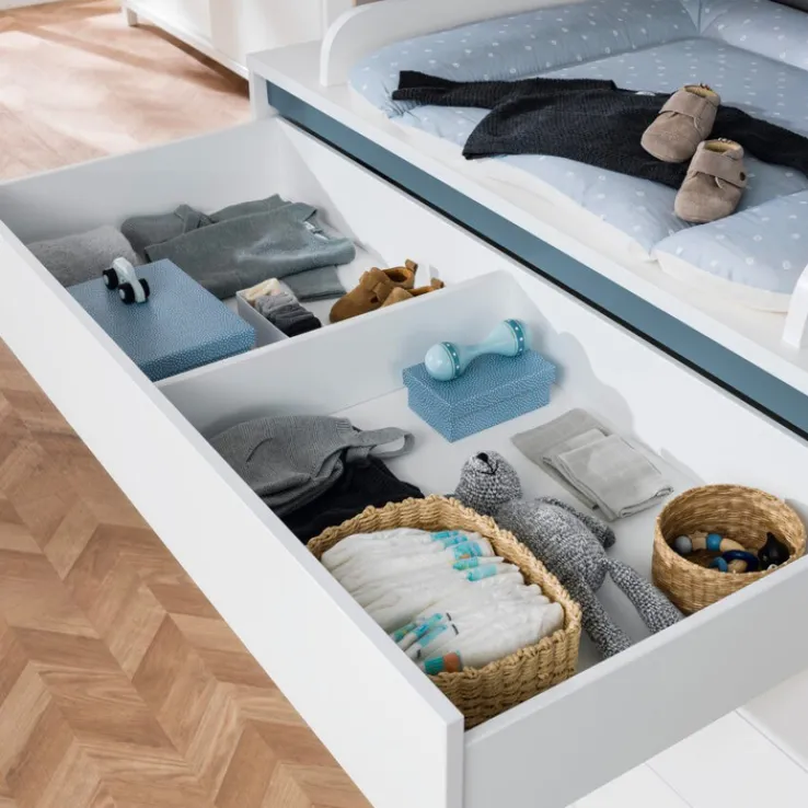 PAIDI Wickelkommode OLLI weiß/ blau