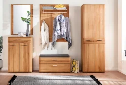 Paneel VEDURA 90 x 29 x 113 cm Teilmassiv braun