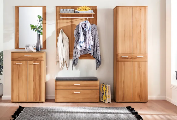 Paneel VEDURA 90 x 29 x 113 cm Teilmassiv braun