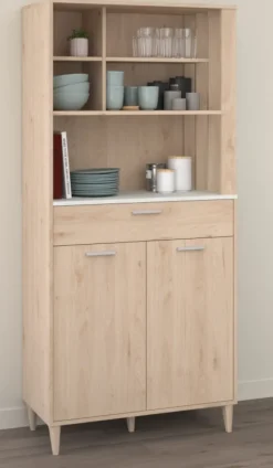 Parisot Buffet-Schrank GALA 11 Jackson Eiche Dekor/ Beton Optik 84x182x41 cm