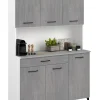 Parisot Buffet Malice 2 Beton Optik hell / Weiss